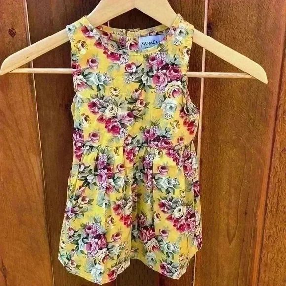 NWOT Yellow Floral Girls Dress - Picture 2 of 6
